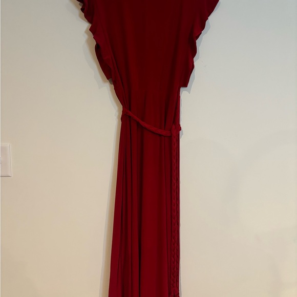 MISA Los Angeles Irina Wrap Dress Womens Medium Red Jersey - XS - NWT - Picture 4 of 4